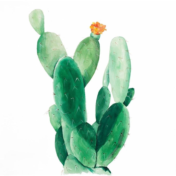 Watercolor Paddle Cactus With Flower Poster Print by Atelier B Art Studio-VARPDXBEGFLO233 Image 2