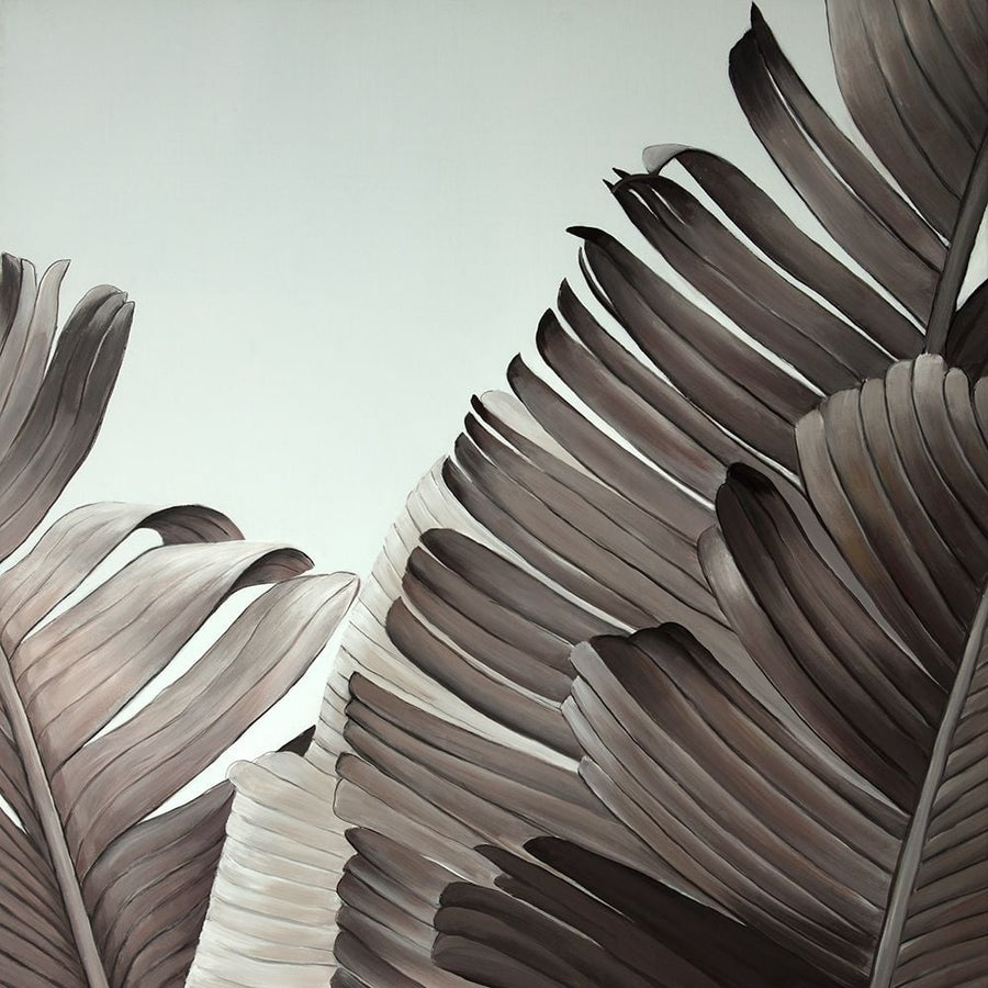 GRAYSCALE TROPICAL LEAVES Poster Print by Atelier B Art Studio-VARPDXBEGFLO292 Image 1