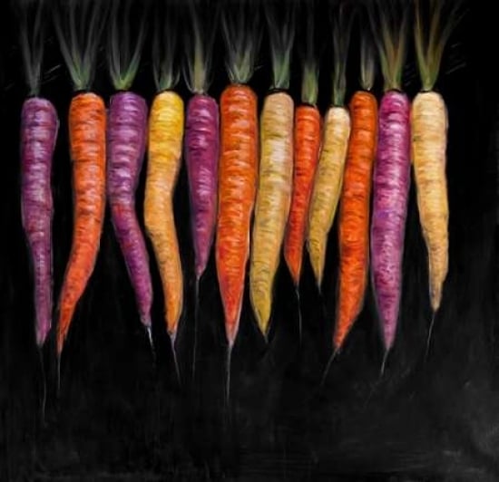 Colorful Carrots Vegetable Poster Print by Atelier B Art Studio-VARPDXBEGGAS61 Image 1