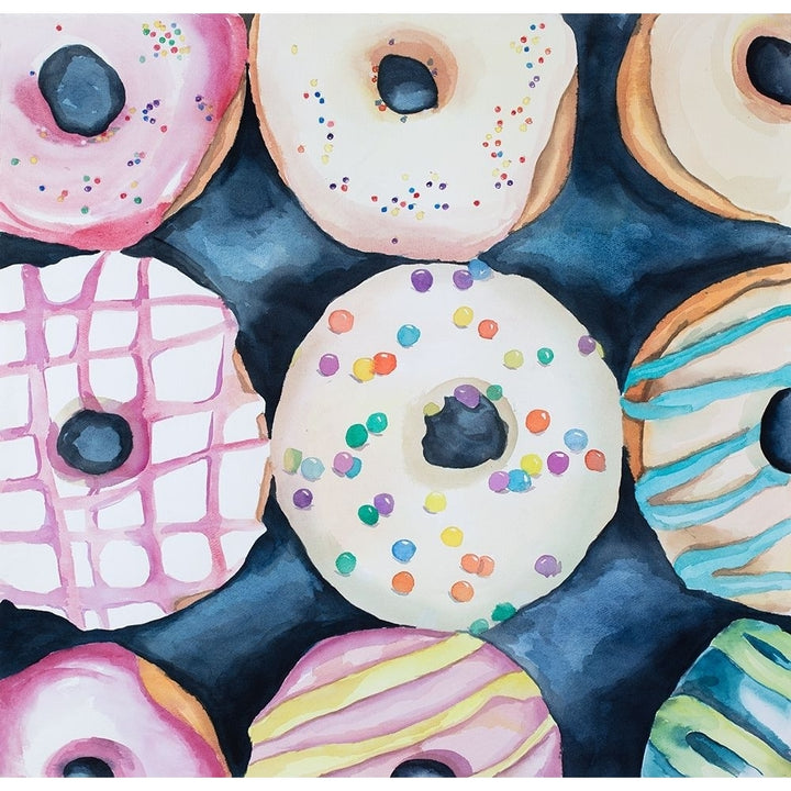 Watercolor Delicious Looking Doughtnuts Poster Print by Atelier B Art Studio-VARPDXBEGGAS89 Image 2