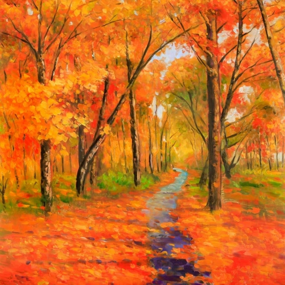 Autumn Trail in the Forest Poster Print by Atelier B Art Studio-VARPDXBEGLAN107 Image 2