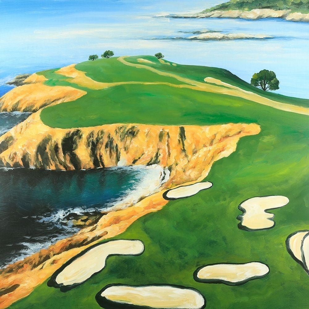 Golf Island Overhead View Poster Print by Atelier B Art Studio-VARPDXBEGLAN120 Image 1