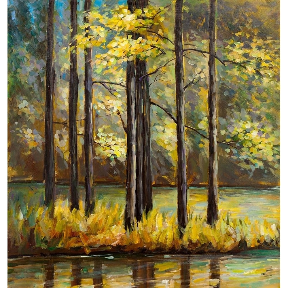 TREES IN THE MIDDLE OF THE LAKE Poster Print by Atelier B Art Studio-VARPDXBEGLAN28 Image 1