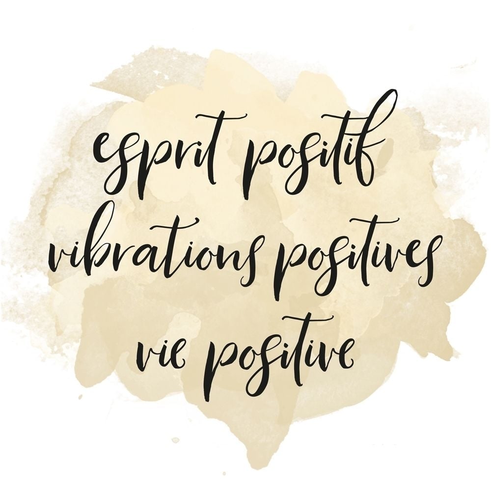 ESPRIT POSITIF VIBRATIONS POSITIVES... Poster Print by Atelier B Art Studio-VARPDXBEGQUO10FR Image 1