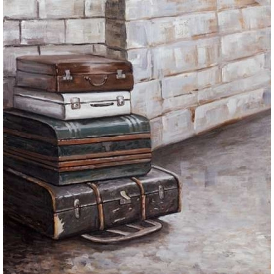 Four Old Traveling Suitcases Poster Print by Atelier B Art Studio-VARPDXBEGSLF01 Image 1