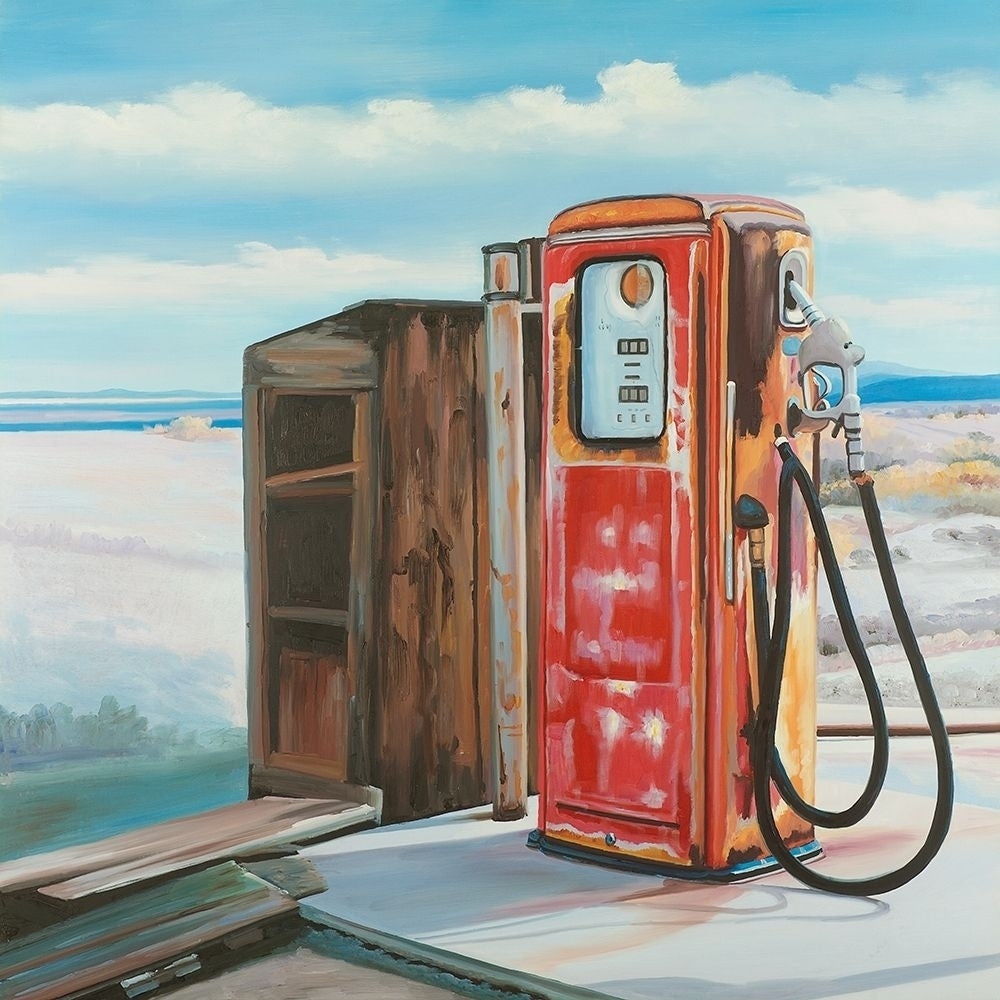 OLD GAS PUMP Poster Print by Atelier B Art Studio-VARPDXBEGSLF12 Image 1