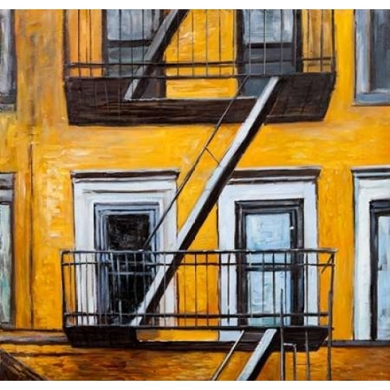 Building Old Fire Escape Poster Print by Atelier B Art Studio-VARPDXBEGSTS36 Image 2