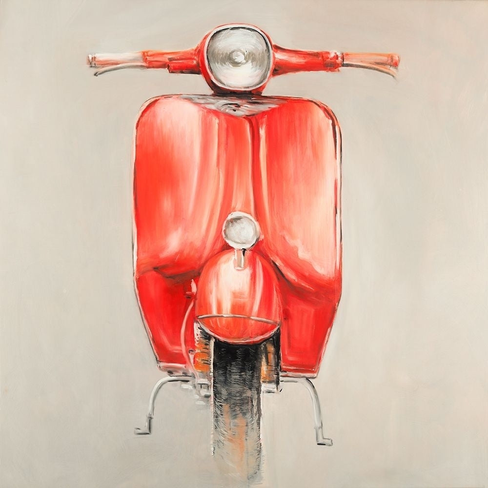 Small Red Moped Poster Print by Atelier B Art Studio-VARPDXBEGTRA48 Image 2