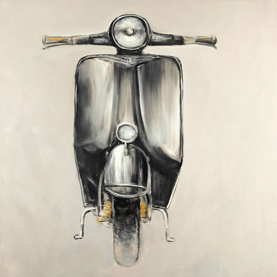 Small Black Moped Poster Print by Atelier B Art Studio-VARPDXBEGTRA49 Image 1