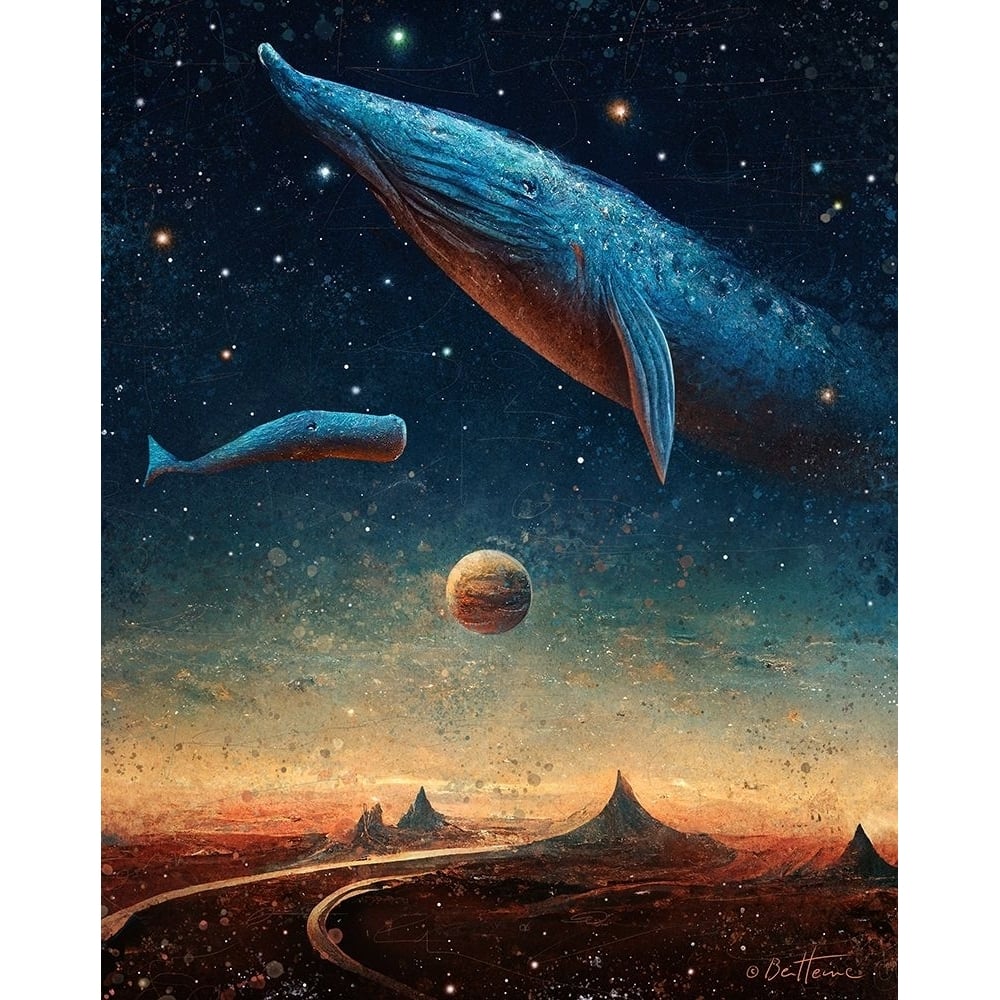 Astro Cruise 9 - 2 Worlds Poster Print - Ben Heine-VARPDXBENHEI278718 Image 1