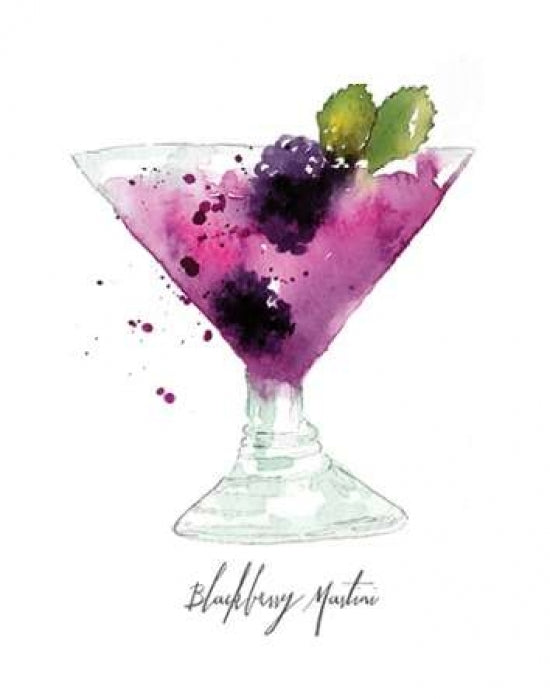 Blackberry Martini Poster Print by Sara Berrenson-VARPDXBER161 Image 1