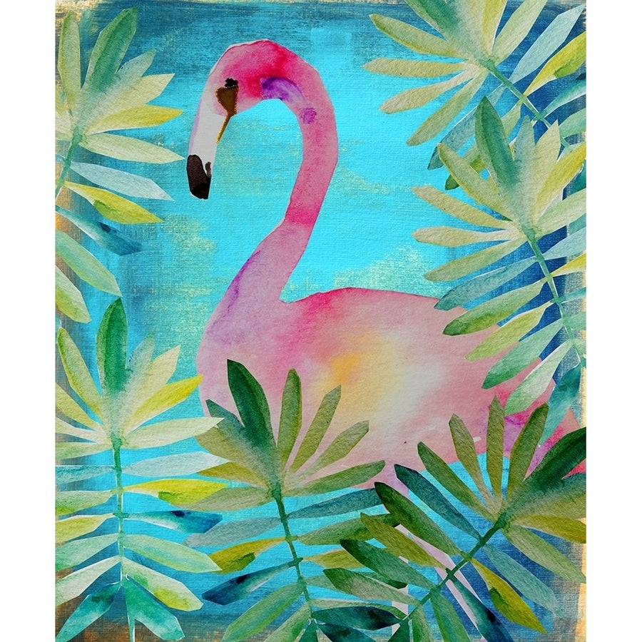 Palm Flamingo 2 Poster Print by Boho Hue Studio Boho Hue Studio-VARPDXBHSRC026F Image 1