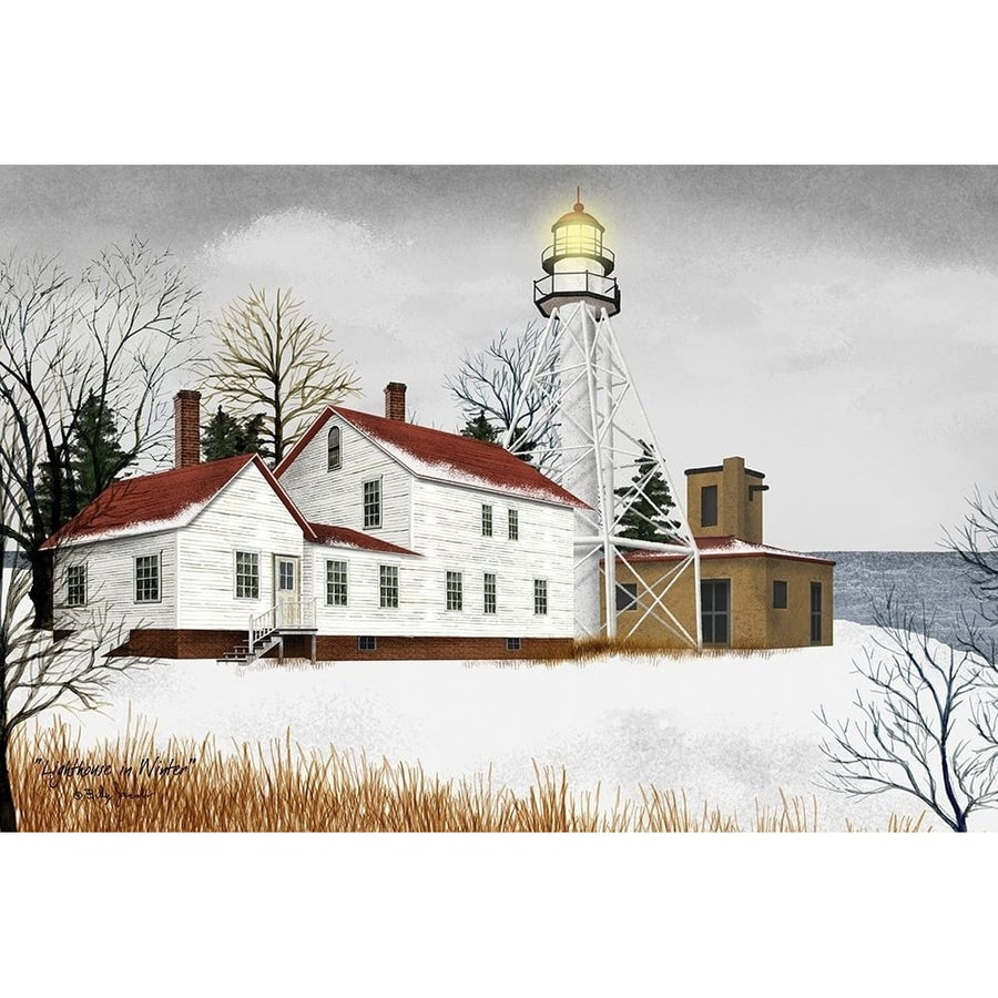 Lighthouse in Winter by Billy Jacobs-VARPDXBJ1002 Image 1