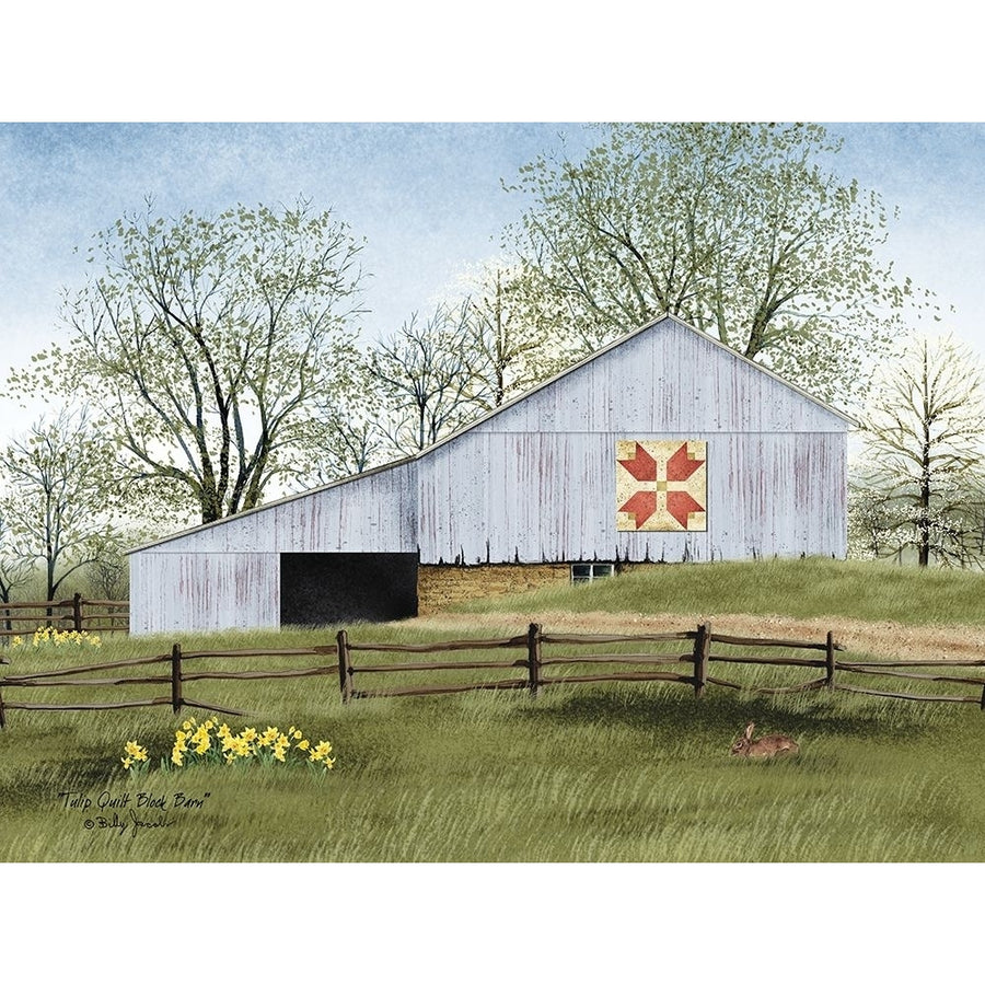 Tulip Quilt Block Barn by Billy Jacobs-VARPDXBJ1022 Image 1