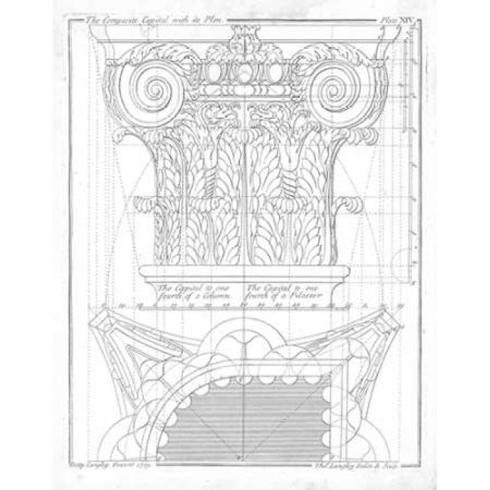 The Composite Capital Poster Print by Batty Langley-VARPDXBL01 Image 1