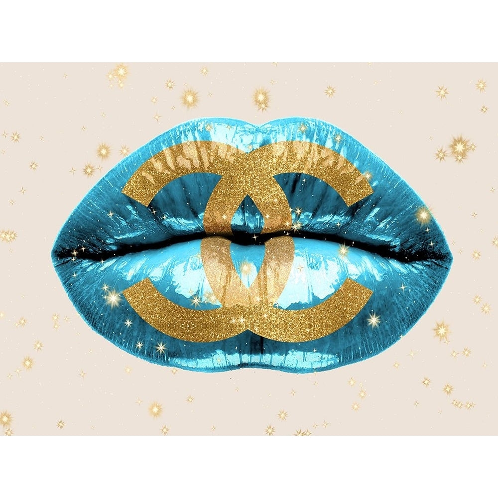 Fashion Lips Blue I Poster Print - Madeline Blake-VARPDXBLM118159 Image 1