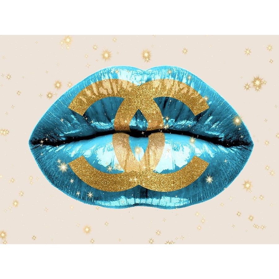 Fashion Lips Blue I Poster Print - Madeline Blake-VARPDXBLM118159 Image 1