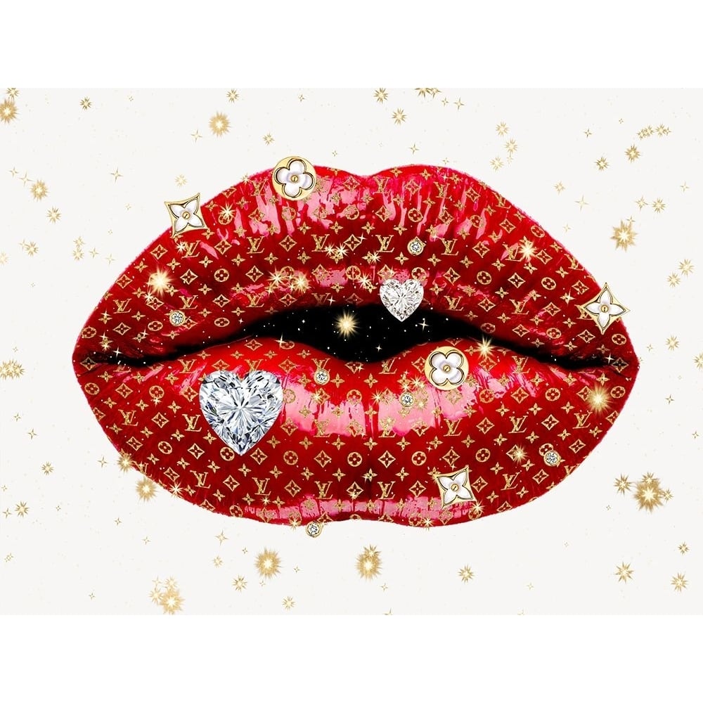 Luxury Lips Red Poster Print - Madeline Blake-VARPDXBLM118158 Image 1