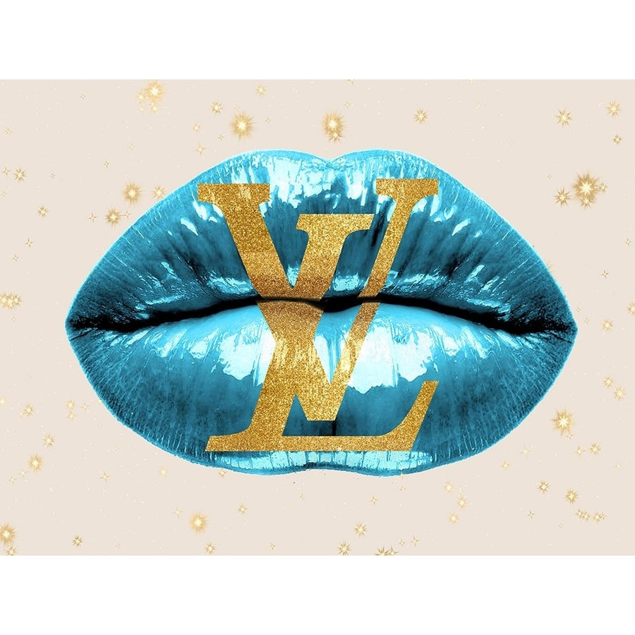 Fashion Lips Blue II Poster Print - Madeline Blake-VARPDXBLM118160 Image 1