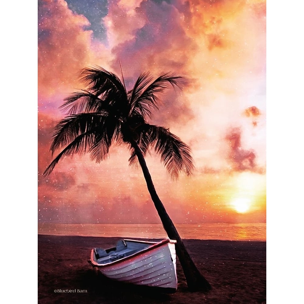 Palm Tree Sunset Poster Print by Bluebird Barn Bluebird Barn-VARPDXBLUE100 Image 1