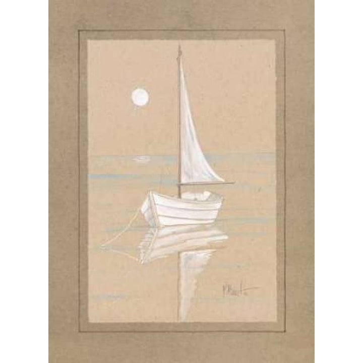 White Sailboat Poster Print by Paul Brent-VARPDXBNT055 Image 2