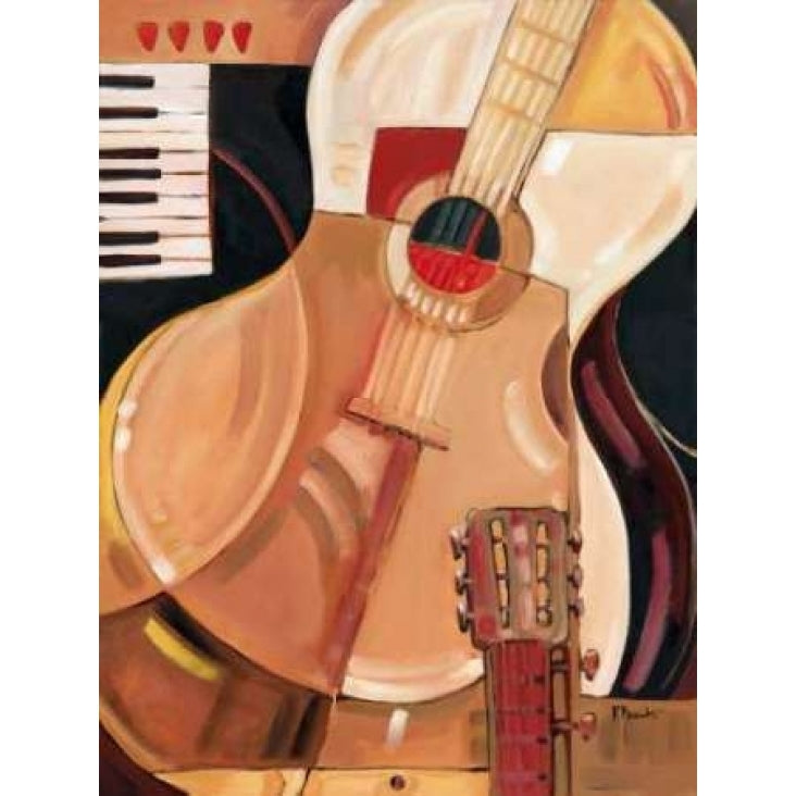 Abstract Guitar Poster Print by Paul Brent-VARPDXBNT058 Image 1