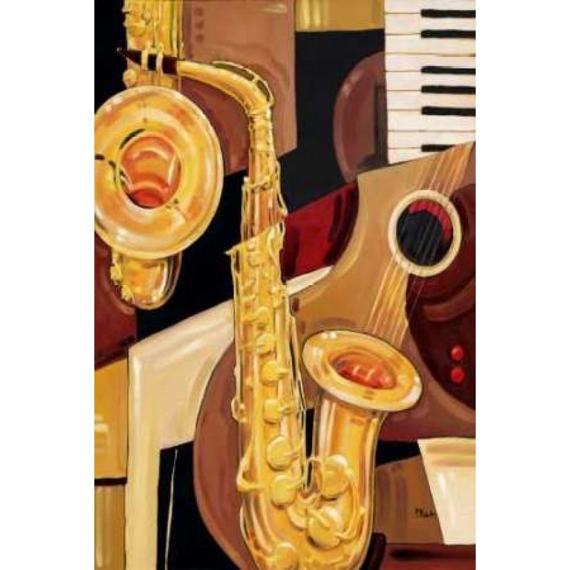 Abstract Sax Poster Print by Paul Brent-VARPDXBNT060 Image 1