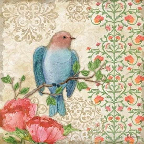 Blossoming Birds Sq I Poster Print by Paul Brent-VARPDXBNT1006 Image 1