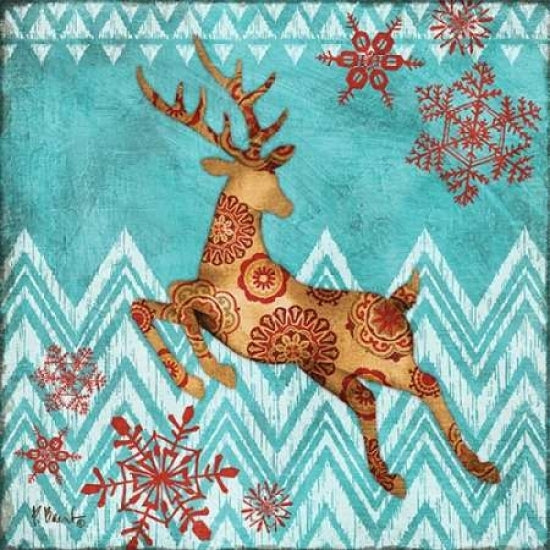 Ice Reindeer Dance II Poster Print by Paul Brent-VARPDXBNT1083 Image 1