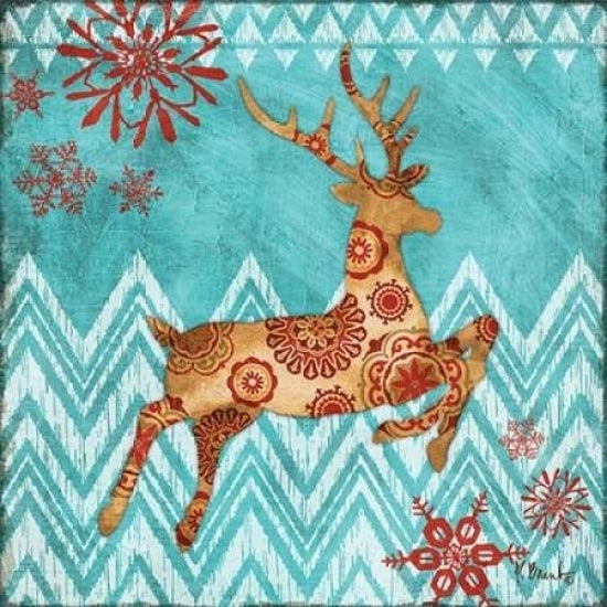 Ice Reindeer Dance I Poster Print by Paul Brent-VARPDXBNT1082 Image 1