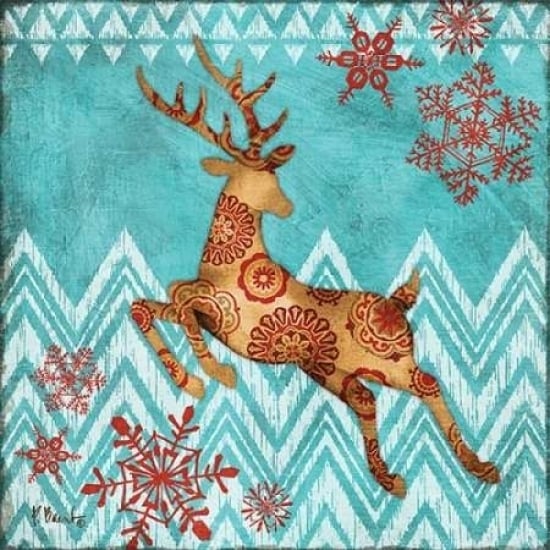 Ice Reindeer Dance II Poster Print by Paul Brent-VARPDXBNT1083 Image 2