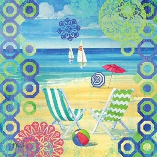 Geo Beach I Poster Print by Paul Brent-VARPDXBNT1116 Image 1