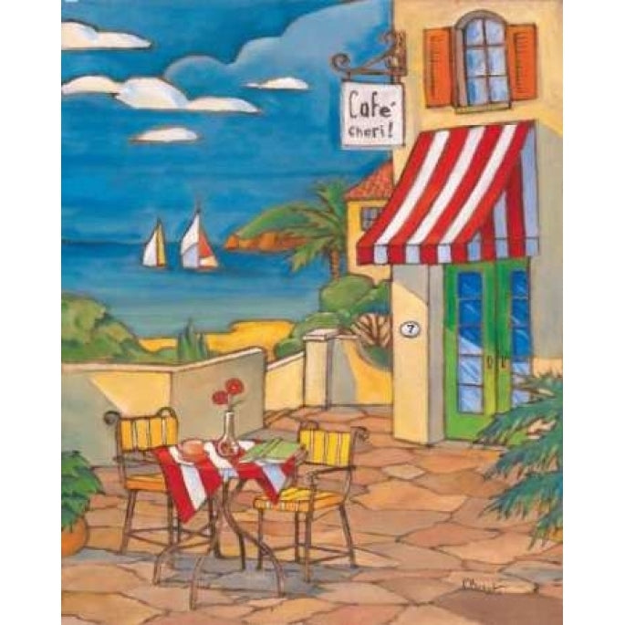 Cafe Cheri Poster Print by Paul Brent-VARPDXBNT123 Image 1