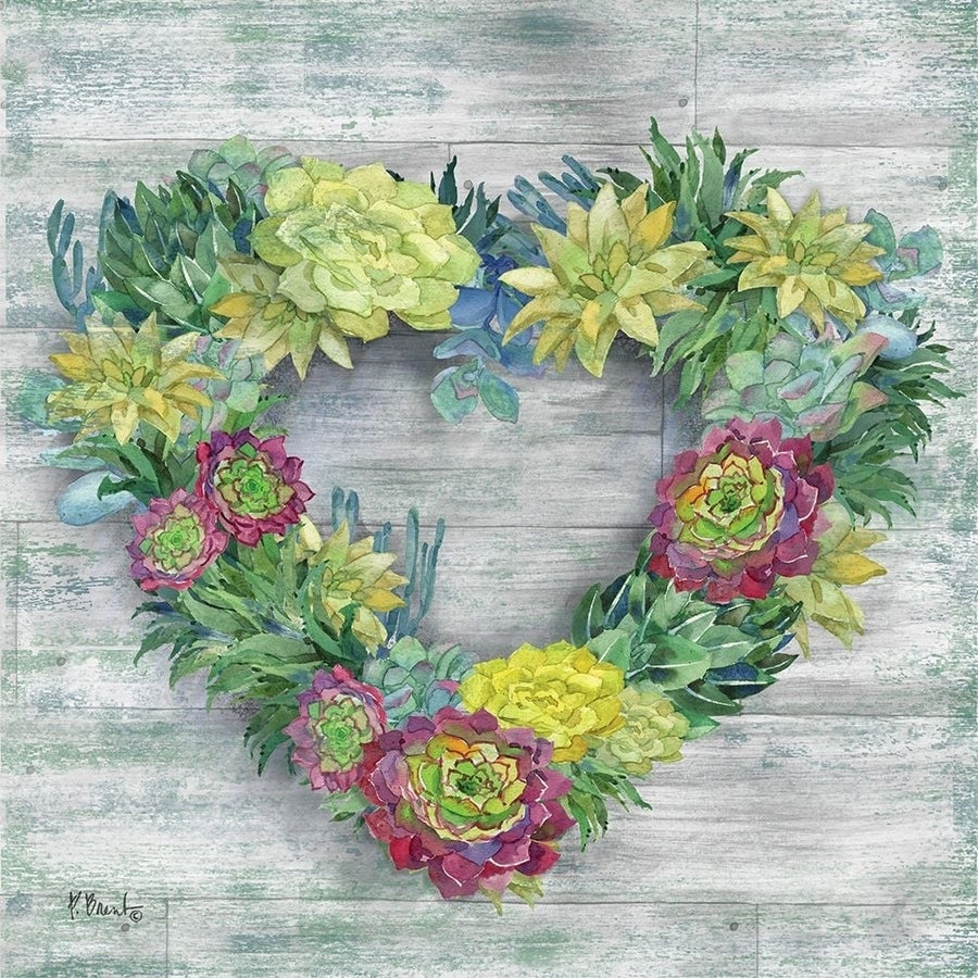 Succulent Wreath Poster Print by Paul Brent-VARPDXBNT1391 Image 1