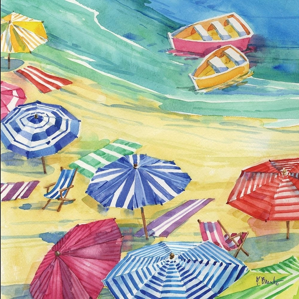 Umbrella Cove I Poster Print by Paul Brent-VARPDXBNT1412 Image 1