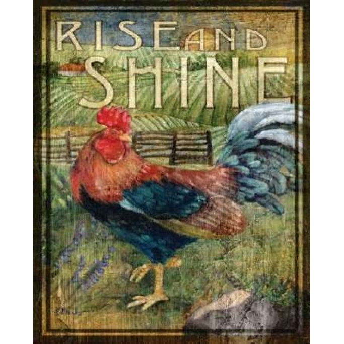 Rooster Sign II Poster Print by Paul Brent-VARPDXBNT211 Image 2