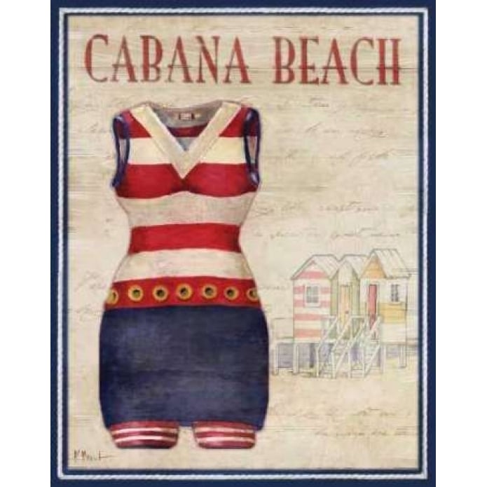 Cabana Beach Poster Print by Paul Brent-VARPDXBNT266 Image 2