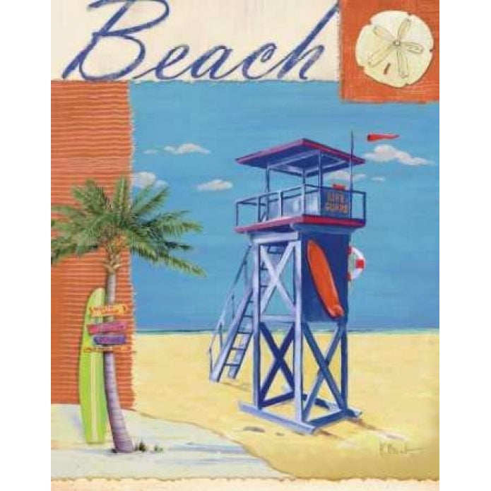 Lifeguard Collage III Poster Print by Paul Brent-VARPDXBNT274 Image 1