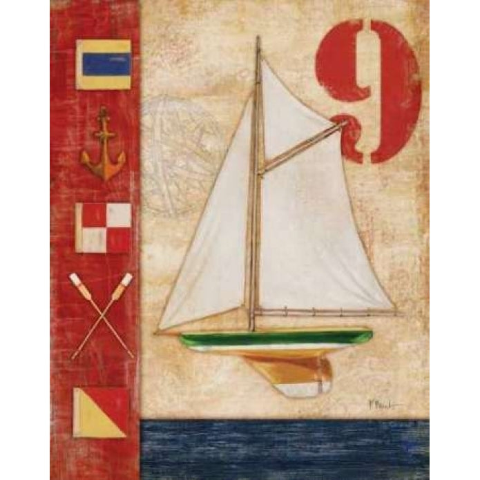 Model Yacht Collage I Poster Print by Paul Brent-VARPDXBNT309 Image 1