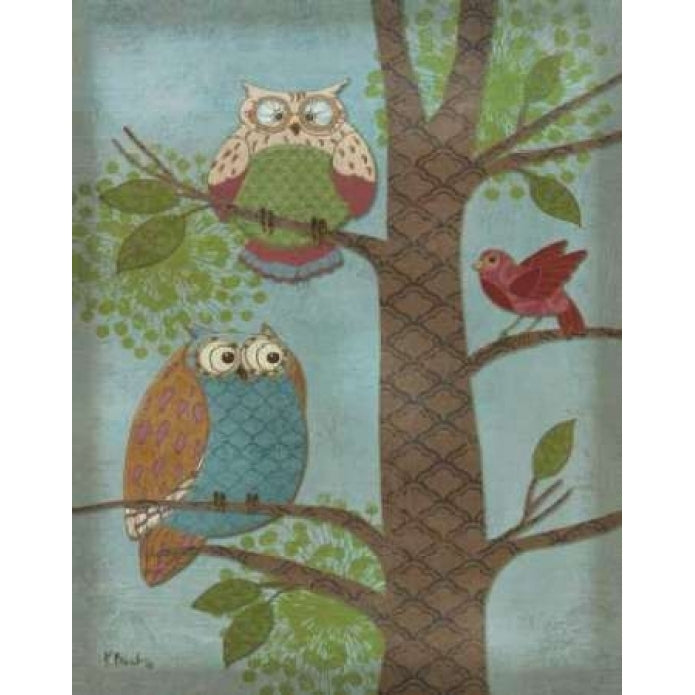 Fantasy Owls Vertical II Poster Print by Paul Brent-VARPDXBNT428 Image 1