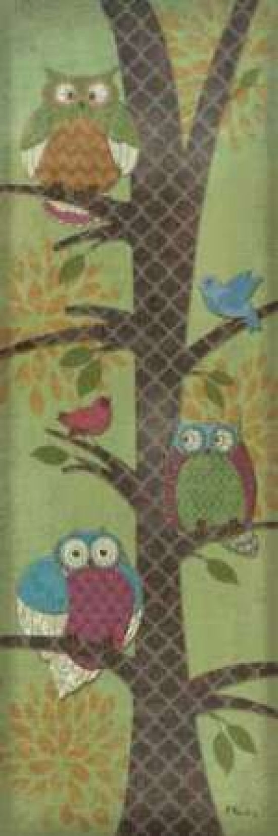 Fantasy Owls Panel I Poster Print by Paul Brent-VARPDXBNT439 Image 2