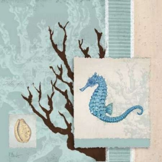 Aquarius Blue Sq II Poster Print by Paul Brent-VARPDXBNT436 Image 2