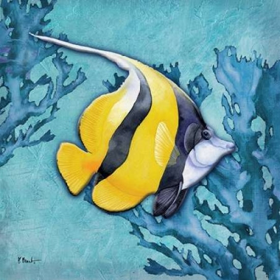 Azure Tropical Fish II Poster Print by Paul Brent-VARPDXBNT605 Image 1