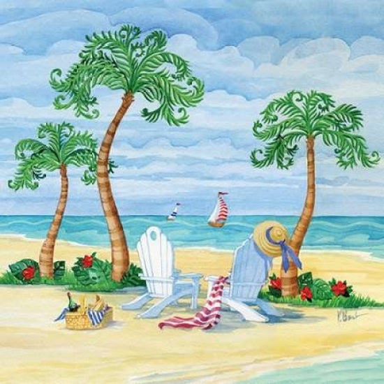 Whimsy Bay Chairs I Poster Print by Paul Brent-VARPDXBNT615 Image 1