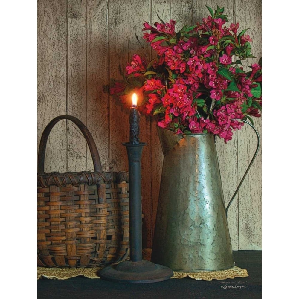 Basket and Blossoms Poster Print by Susie Boyer-VARPDXBOY373 Image 1