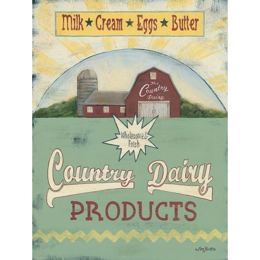 Country Dairy Poster Print by Pam Britton-VARPDXBR427 Image 1