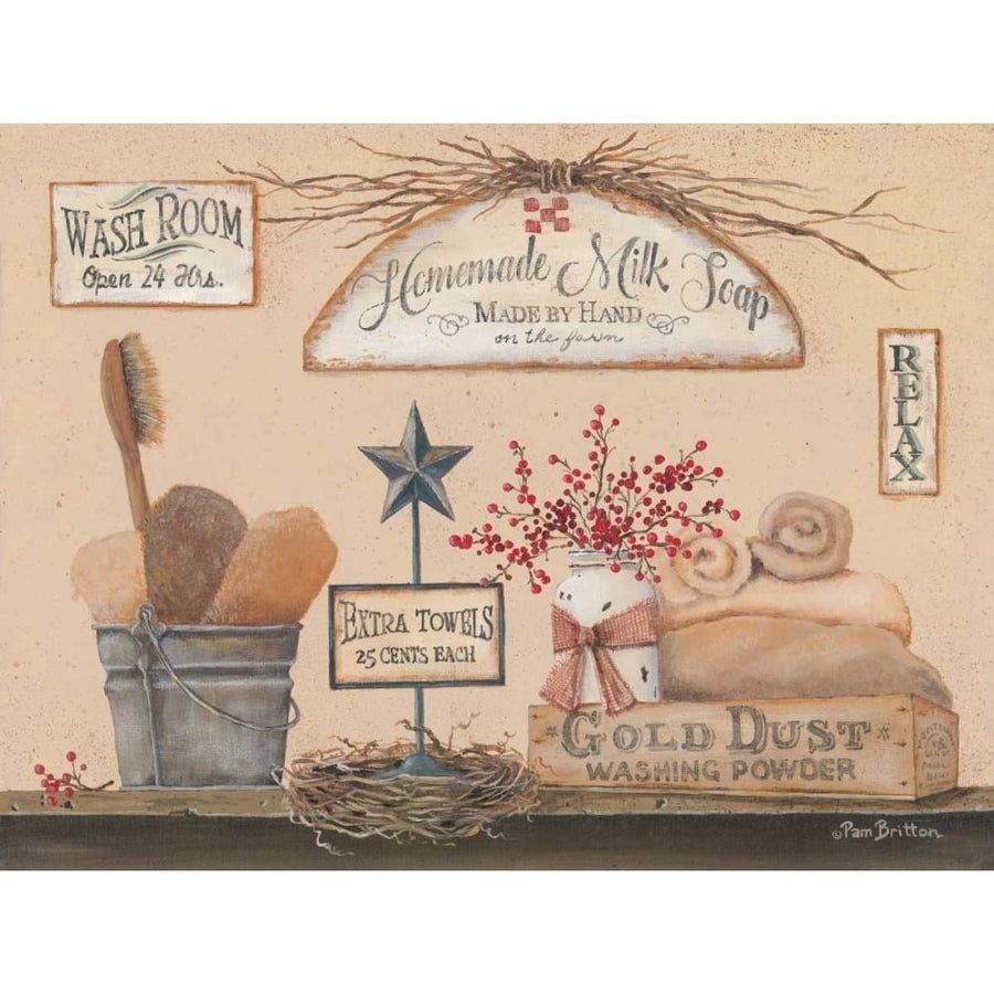 Wash Room Poster Print by Pam Britton-VARPDXBR413 Image 1