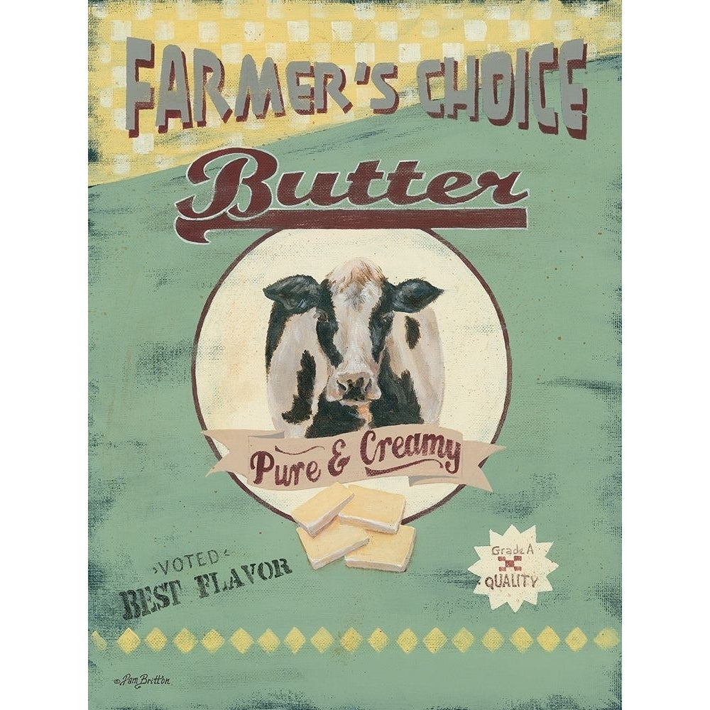 Farmers Choice Butter Poster Print by Pam Britton-VARPDXBR428 Image 1