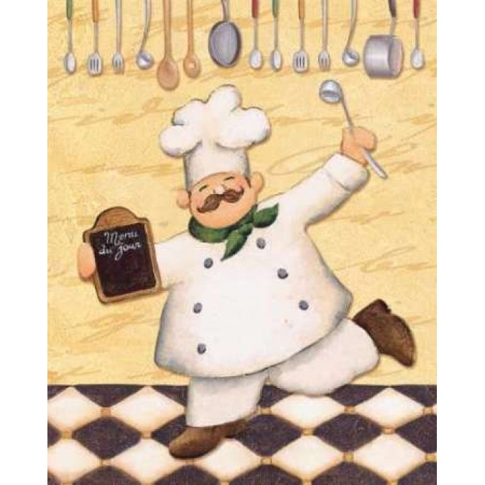 Le Chef et le Menu Poster Print by Daphne Brissonnet-VARPDXBRI010 Image 1