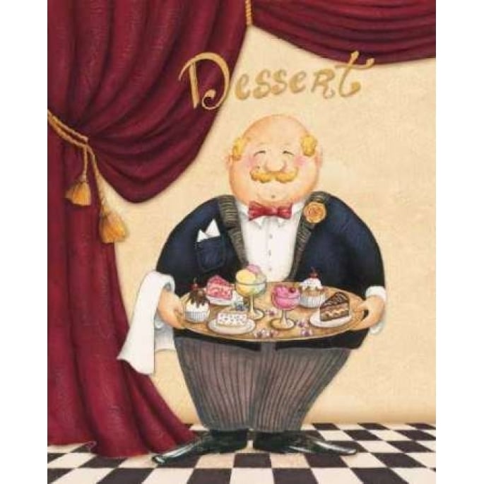 The Waiter - Dessert Poster Print by Daphne Brissonnet-VARPDXBRI014 Image 1